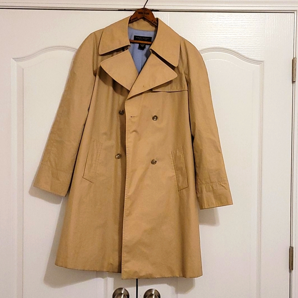 Banana Republic Trench Coat Women's Med Cacky